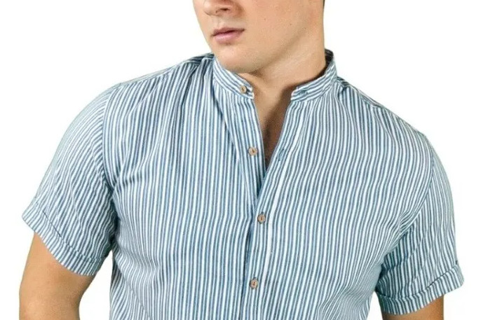 Camisa Cuello Mao